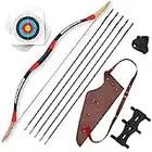 Bogenkönig 30lbs Pfeil und Bogen Set mit Köcher Sportbogen Jugendbogen Kinderbogen Recurve Zielscheibe Kinder Pfeilbogen Anfänger Jugendliche