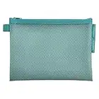 Exacompta - Réf. 37140E - 1 pochette EVA à fermeture éclair en plastique souple Chromaline pastel - format à classer A5 - Pour ranger des fournitures, accessoires de beauté - 3 couleurs aléatoires