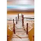 Adulte Puzzle 1000 Pièces en Bois Puzzles Pont De l'eau Plage Paysage De Bord De Mer Enfant Puzzle Art DIY Jeu Occasionnel Jouets Intéressants Ami De La Famille Approprié