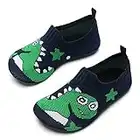 WateLves Hausschuhe Kinder Jungen Mädchen Slipper Rutschfeste Leichte Turnschläppchen Flexibe Atmungsaktive Barfuss Pantoffeln Kindergarten Unisex(Grün 30/31 EU)