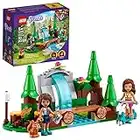 Lego Friends Forest Waterfall Camping Adventure Set 41677 Building Toys with Andrea and Olivia Mini-Dolls, Toys for 5 Plus Year Old Kids, Girls & Boys, Makes a Great Summer Toy and Activity for Kids