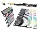 24 Acrylic Paint Pens Markers Set Special Color Series For Rock Painting, Pebbles, Plastic, Canvas, Glass, Mugs, Journaling, Multi Surfaces. Opaque, Waterbased, Quick Drying (PASTEL EXTRA FINE)