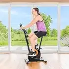 METIS Bicicleta Estática para Principiantes Calobra - 8 Niveles de Resistencia | Ejercicios Cardiovasculares | Bicicleta de Fitness Interiores | Ejercicio Doméstico | Bicicleta Estacionaria