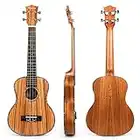 Kmise Tenor Ukulele Professional Zebrawood Ukelele Ukele Uke 26 inch 4 String Hawaii Guitar