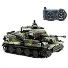 Cheerwing 1:72 German Tiger I Panzer Tank Remote Control Mini RC Tank with Rotating Turret and Sound