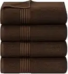 Utopia Towels - Bath Towels Set - Premium 100% Ring Spun Cotton - Quick Dry, Highly Absorbent, Soft Feel Towels, Perfect for Daily Use (Pack of 4) (27 x 54, Brown)