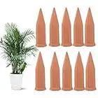 Fu Store 10PCS Plant Watering Stakes Automatic Plant Waterers for Vacations Plant Terracotta Self Watering Spikes Devices for Wine Bottles Great Plant for Indoor & Outdoor Plants (10 Pack)