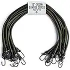 Pluvios Robusto 10 Pacco Corde Elastiche Bungee Resistenti Campeggio Bivvy Bivi Conservazione Fai da Te Multiuso - 2 Anni di Garanzia