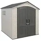 Lifetime 60042 7' X 7' Outdoor Storage Shed, Desert Sand