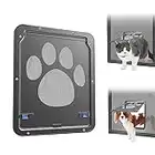 NAMSAN Cat Door for Sliding Door Window, Inside Opening 8 x 10 inches, Pet Door for Screen Door, Small Doggie Door Screen Porch Cat Door Automatic Closing