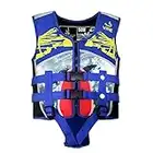 Swim Float Vest for Kids - Toddler Swim Vest Baby Boys Girls Floating Jacket Bouyancy Swimsuit Swimwear, Blue, S/3-4years