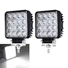 SWANEW LED Arbeitsscheinwerfer 2 X 48W Zusatzscheinwerfer 12V 24V Scheinwerfer IP67 Wasserdicht für Trecker Bagger SUV, UTV, ATV