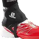 Salomon Trail Gaiters Low Gamasche Unisex, einfache Handhabung, Beständigkeit, Schutz, Schwarz, L