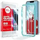 SmartDevil 3 Pack Screen Protector for iPhone 14/iPhone 13 / iPhone 13 Pro(6.1 Inch), [Easy Installation Frame][Double Military Grade Shatterproof] HD Bubble Free 9H Tempered Glass-Case Friendly