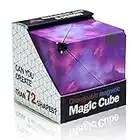 Zauberwürfel Magnetisch Anti Stress Spielzeug Cube 3D Puzzle Infinity Cube in Über 72 Formen Verwandelbar, Kreative Geschenke für Kinder und Erwachsene (Violett)