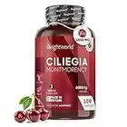 Montmorency Cherry 6000mg - 180 Capsule di Ciliegie Montmorency Vegane (3 Mesi) - Estratto di CIliegia 50:1 della Prunus Cerasus - Fonte di Vitamina A e Vitamina C - Cherry Montmorency in Capsule