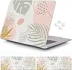 iCasso for MacBook Air 13 Inch Case 2020 2019 2018 Release A2337M1/ A1932/A2179 with Retina Display Touch ID, Durable Hard Shell Case and Keyboard Cover for MacBook Air 13 - Morandi