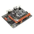 Desktop Computer Motherboard, M ATX USB3.0 DDR3 SATA3 LGA 1155, M.2 NVME NGFF Dual Mode High Speed Hard Disk Gaming Mainboard, 6 Channel Audio Chip, for Intel B75