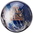 Brunswick Rhino Bowling Ball, Black/Blue/Silver, 14 lb