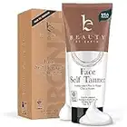 Beauty by Earth Self Tanner Face Tanning Lotion - Sunless Tanning Lotion for Face Tanner, Self Tanning Face Lotion for Fake Tan & Tanning Cream Face Tan Lotion for Fair to Medium