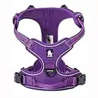 TrueLove Dog Harness TLH5651 No-pull Reflective Stitching Ensure Night Visibility, Outdoor Adventure Big Dog Harness Perfect Match Puppy Vest Now Available (Purple,S)