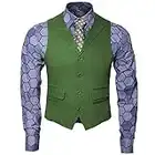 Adult Mens Knight Joker Costume Shirt Vest Tie, Shirt Vest Tie Set, Size 2.0