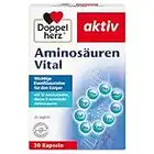 Doppelherz Aminosäuren Vital - 12 Eiweiß-Bausteine, darunter alle 9 essentiellen Aminosäuren, für Sportler und körperlich Aktive - 30 Kapseln