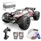 DEERC 9206E DIY Extra Shell 1:10 Scale Large RC Cars,48+ KM/H Hobby Grade High Speed Remote Control Car for Adults Boys,All Terrain 4WD 2.4GHz Off Road Monster RC Truck with 2 Battery for 40+ Min Play