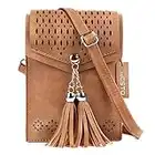 seOSTO Womens Small Crossbody Bag, Tassel Cell Phone Purse，Gifts For Teenage Girls