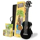 Mahalo MR1BKK Rainbow 'Learn 2 Play' Soprano Ukulele with Essentials Pack - Black - Including Clip-on Tuner, Aquila Strings, Picks & MORE, 195.0 mm*545.0 mm*80.0 mm