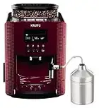 Krups Ea8165 Essential Macchina Per Caffè Automatica, Display Lcd, 3 Temperature, Beccuccio Per Vapore, Rosso, ‎245 x 330 x 365 cm; 9.1 Kg