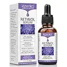 kizenka Suero de retinol con ácido Hialurónico y vitamina C, Suero Facial Antiarrugas, Formulado para Reducir las arrugas, Atenuar las manchas oscuras y tratar debajo - 30 ml