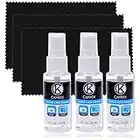 Kit Pulizia Lenti e Schermo - 3x spray prudente, 3x panno in microfibra