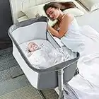 RONBEI Baby Bassinet Bedside Sleeper,Easy to Assemble Bassinets for Baby/Infants