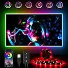 Retroilluminazione LED TV 4m con APP Controllo RGB Strisce luminose Sincronizzazione musicale Cambio colore Bias Illuminazione per 45-75 pollici, alimentazione USB per TV PC Monitor Sala giochi