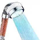 Led Shower Head Ionic Filtration,Ionic Handheld Shower Heads,High Pressure Water Saving 7 Colors Changing Light for Fixing Dry Skin & Hair