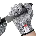 flintronic Cut Resistant Gloves,S for Kids&Adults - Level 5 Protection, Food Grade Work Cut Proof Gloves, No Cut Glove, Cutting Gloves, Wood Whittling Gloves, Knife Protection Glove EN 388 Certified