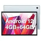 TECLAST Tablet P20S Tablet 10 Pulgadas Android 12, 4 GB de RAM, 64 GB ampliables hasta 1 TB, 4G LTE, Dual 2.4/5G WiFi, Octa-Core 2.0GHz, 6000mAh/BT5.0/GPS/OTG/Type C