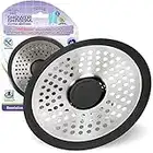 ShowerShroom Ultra Revolutionary Shower Hair Catcher Drain Protector, Stainless Steel, Stainless, Standard