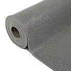 uyoyous 5.5mm dick PVC Bodenmatte Duschmatte 0.9 x 5 M Kommerzielle Antirutschmatte Mesh Hohlmatte für Nassbereich Küche Schwimmbad Waschraum Restaurant- Grau