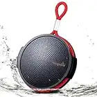 Shower Speaker Wogofor Waterproof Bluetooth Speaker 12H Long Playtime, 5W Portable Wireless Speakers with Stereo Sound and Deep Bass Lanyard for Home Bathroom Outdoor Hiking Camping Travel Party Pool