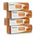 Himalaya Botanique Whitening Antiplaque Toothpaste with Turmeric + Coconut Oil for Brighter Teeth, Mint Flavor, Fluoride Free, Vegan, Gluten Free & SLS Free, 113 g (4 oz), 4 Pack