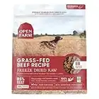 Open Farm Freeze Dried Raw Dog Food, Humanely Raised Meat Recipe with Non-GMO Superfoods and No Artificial Flavors or Preservatives, Grass Fed Beef Recipe Freeze Dried - 3.5oz