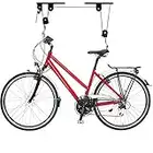 Soporte de 20 kg de capacidad, para bicicleta, ahorro de espacio, para almacenamiento de garaje, polea de elevación, de arco, resistente