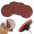 12Pcs Sanding Discs Kit 5 inch for Drill Sanding Pads Round Sandpaper Sanding Discs Grinding Pads Sheets for General Polishing Cleaning