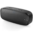 LENRUE Bluetooth Speaker, Wireless Portable Speaker with Loud Stereo Sound, Rich Bass, 12-Hour Playtime, Built-in Mic. Perfect for iPhone, Samsung and More (Black)