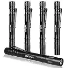 XY Zone Led Penlight 1000 Lumens Pen Flashlight Lamp Clip Pocket Flashlight Torch Powered by 2AAA Battery,5 PCS(Battery Not Included)