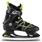 K2 F.i.t. Ice Pro Patins à Glace. Homme, Noir/Citron Vert, EU: 46 (UK: 11 / US: 12)