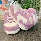 Nhlzj XIAOQIANG Slippers Cotton Slippers Men and Women Winter Home Fat and Fat Funny Bread Plush Big Cotton Shoes(Color:A,Size:40-41) (Color : B,Size : 4041)