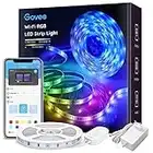 Govee WiFi LED Strip 5m, Smart RGB LED Streifen, App-steuerung, Farbwechsel, Musik Sync, funktioniert mit Alexa und Google Assistant